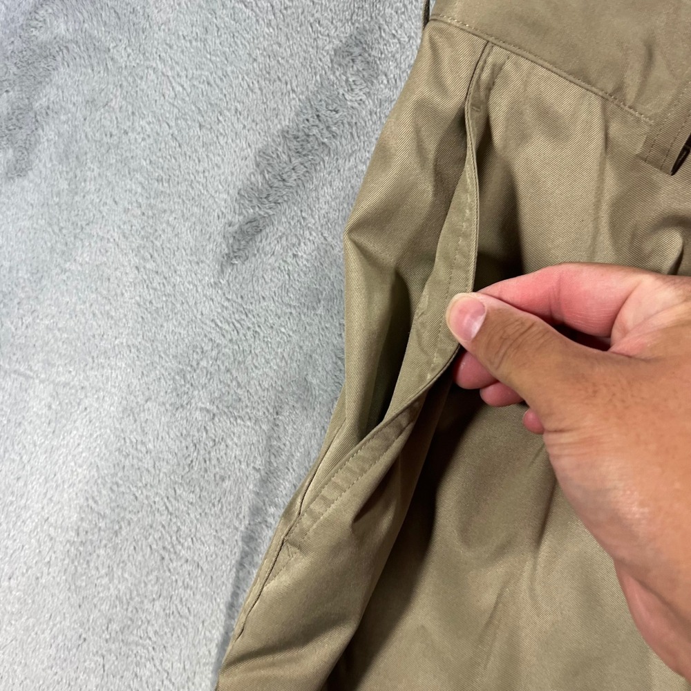 NIKE Golf Pants Mens 34x32 Khaki Good Dri-FIT Flat Front Trousers 472532-235 - Picture 6 of 16